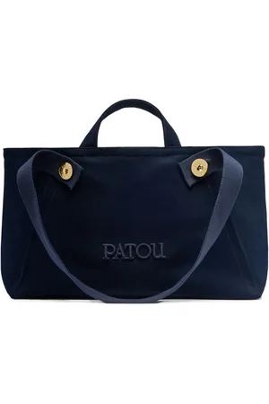 Patou Stor tote i kanvas med trapezformet design og logo