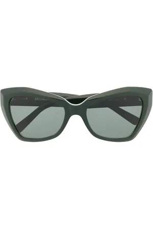 Balenciaga Butterfly-solbriller med monogramplade