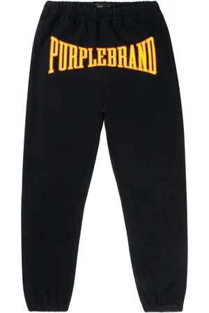 Purple Brand Joggingbukser med logoapplikation