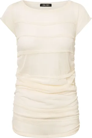 Elena Velez T-shirt med ruche