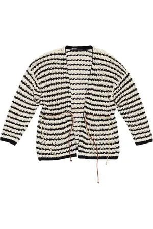 Bimba y Lola Lang cardigan med åben front og striber