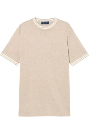 Brooks Brothers T-shirt i økologisk hør og bomuld