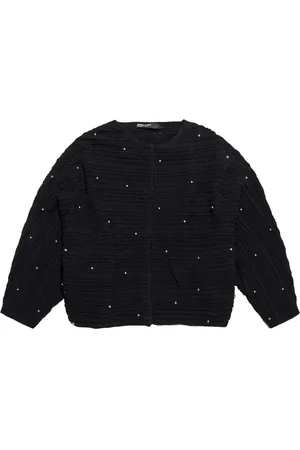 Bimba y Lola Tekstureret cardigan med perler