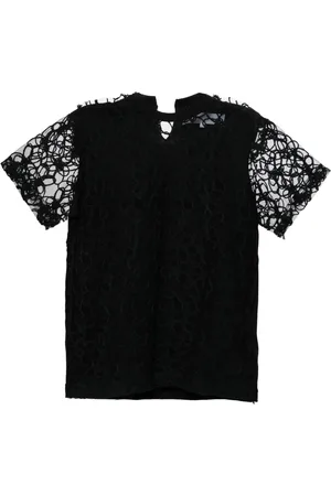Comme des Garçons T-shirt med blondedetalje