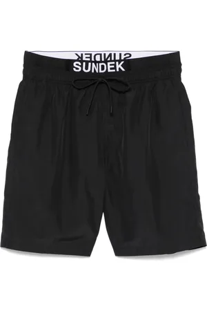 Sundek Badeshorts med logobånd i taljen