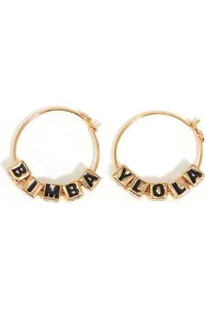 Bimba y Lola Hoop-øreringe med terninglogo