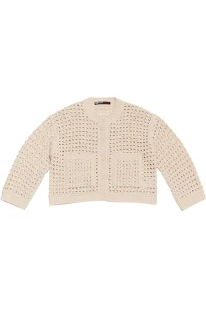 Bimba y Lola Cropped cardigan i åben strik