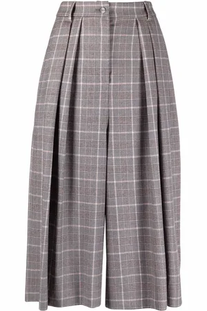 Alberta Ferretti Cropped ternede bukser