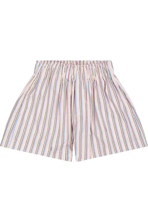 LANEUS Stribede shorts med brede ben