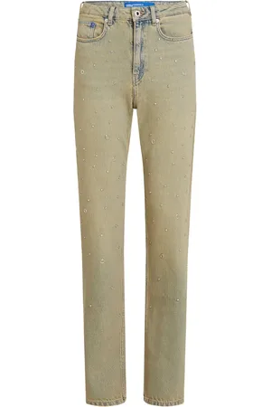 Karl Lagerfeld Perledekorerede jeans i lige