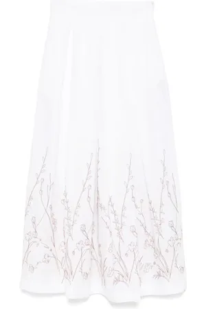 ELEVENTY Lang kjole med broderi