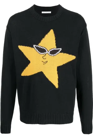 Sky High Farm Intarsia-strikket trøje med stjerne-motiv