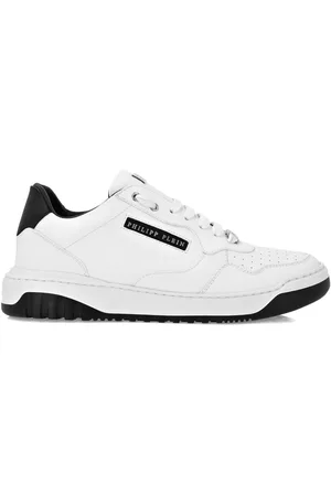 Philipp Plein Low-top sneakers i nappalæder med bogstaver