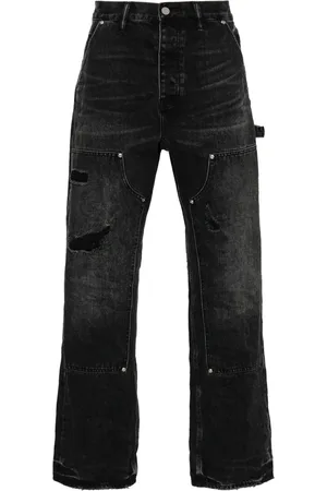 Purple Brand Jeans med lige ben og ribbet detalje