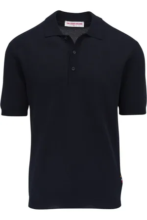 Orlebar Brown Polo med stolpelukning og knapper