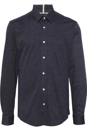 HUGO BOSS Skjorte i bomuldsjersey