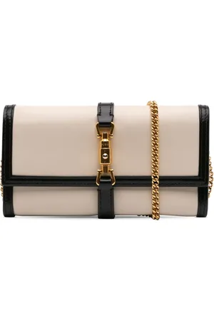 Gucci Tofarvet Jackie 1961 crossbody-taske i kalveskind med kæde fra 2000-2015