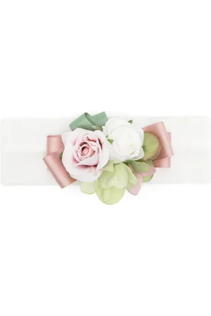 COLORICHIARI Hårbånd med blomster-applikation