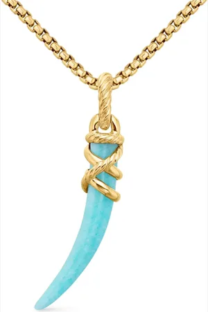 David Yurman Tusk amulet i 18 karat gulguld (42 mm)