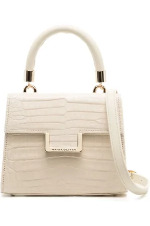 MARIA OLIVER Lille krokodillepræget crossbody-taske