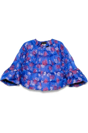 Comme des Garçons Blomstret jakke i jacquard