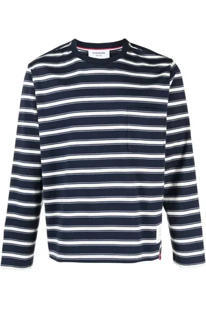 Thom Browne Langærmet T-shirt med striber