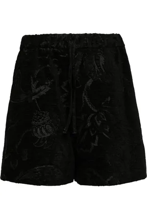 Simone Rocha Shorts i jacquard med blomstret tryk