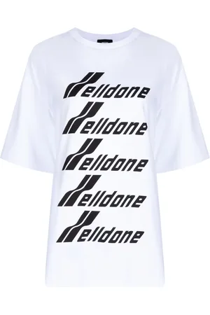 We11 Done T-shirt med rund hals og logotryk