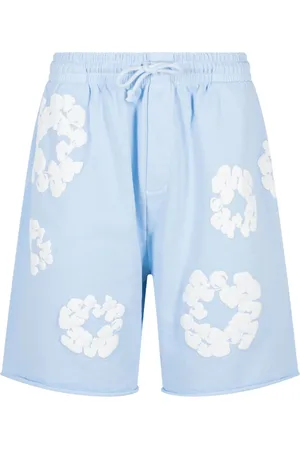 DENIM TEARS The Cotton Wreath "Powder Blue" træningsshorts