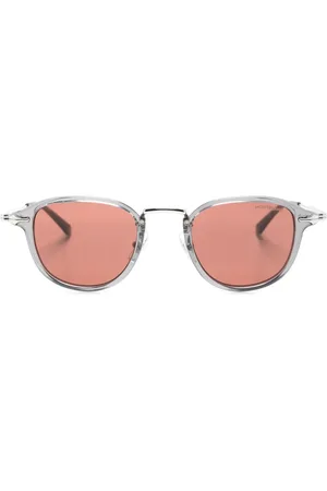 Montblanc Transparente solbriller med rundt stel