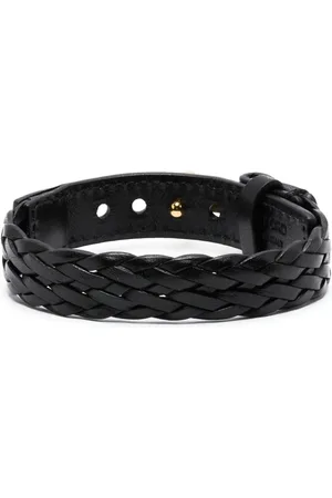 Tom Ford Læderarmbånd med T-plade