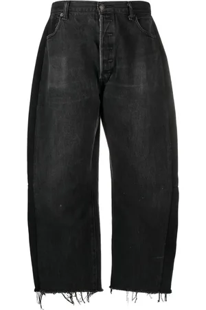 B SIDES Cropped jeans med brede ben