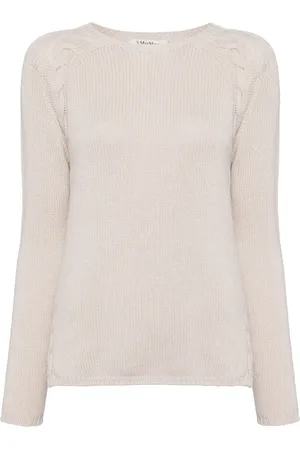 Max Mara Kashmirtrøje med rund hals