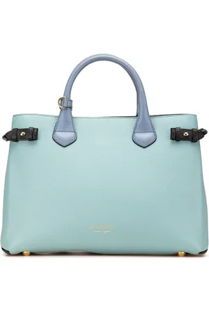 Burberry Mellemstor trefarvet Banner satchel-taske i læder fra 2015-2017