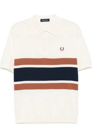 Fred Perry Strikket polo med paneler