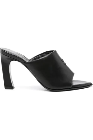HUGO BOSS 90mm polstrede mules i læder