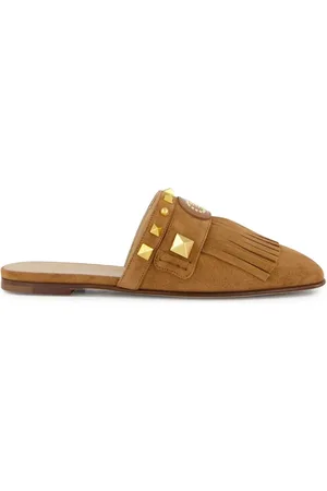 VALENTINO GARAVANI Plaster Caster mules med frynser