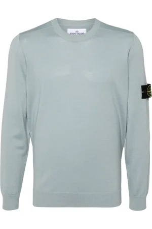 Stone Island Finstrikket trøje med kompasmærke