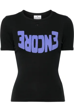 Courrèges Encore T-shirt med kontrast