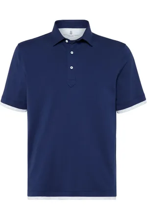 Brunello Cucinelli Polo med polo-krave