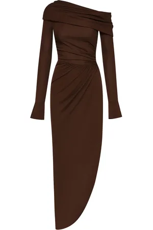Oscar de la Renta Kjole i jersey med off-shoulder-snit