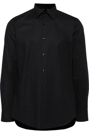 HUGO BOSS Langærmet skjorte i poplin