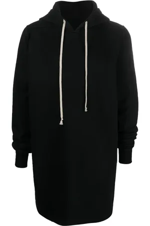 Rick Owens Hættetrøje med udskæringsdetalje og snoretræk
