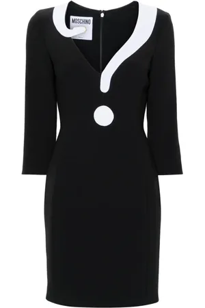 Moschino Kort House Symbols !? kjole i twill
