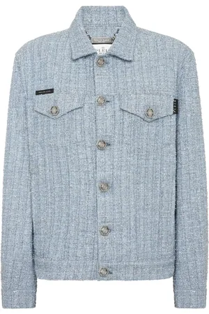 Philipp Plein Cropped jakke i tweed