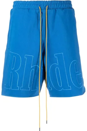 Rhude Shorts med broderet logo og løbesnor
