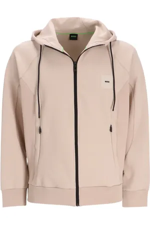 HUGO BOSS Hættetrøje med logo-applikation