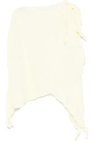 Issey Miyake Snoet bluse med krøllet effekt