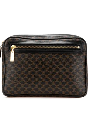 Céline Macadam clutch i behandlet kanvasfra 2000