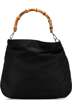 Gucci Satchel-taske i bambus og nylon fra det 20. århundrede